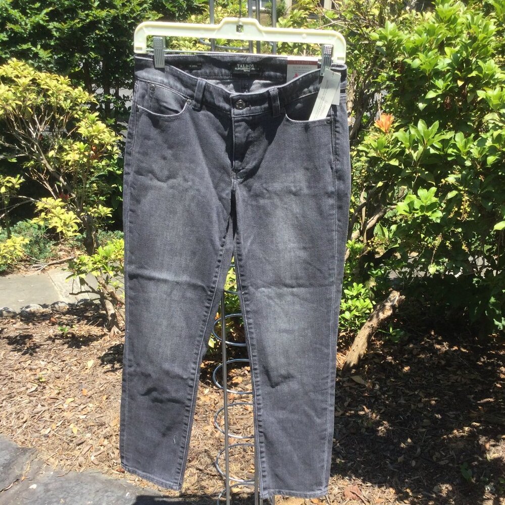 Talbots Slim Ankle Gray Jean